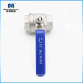 Normal Open SS304 Screw End CF8 PN63 2PC Light Duty Ball Valve